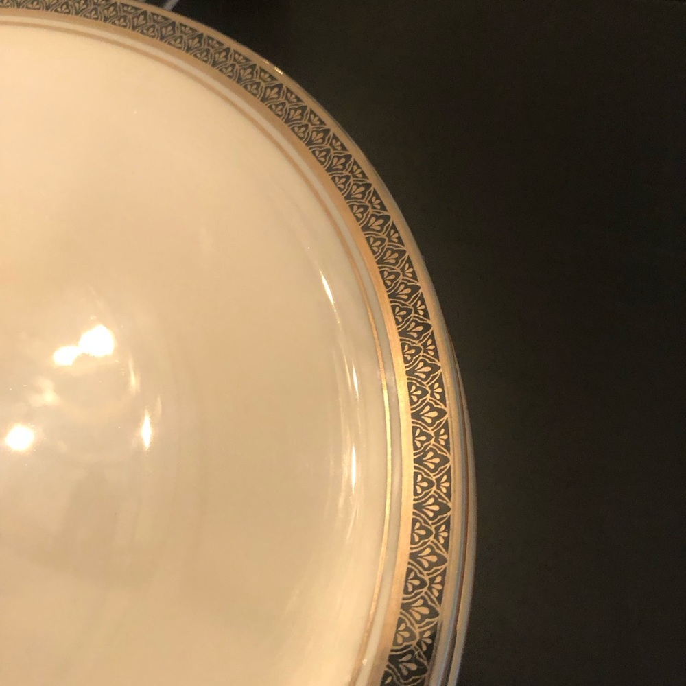 Set of Franciscan china. 8-5 piece place setting with platter & serving pieces.